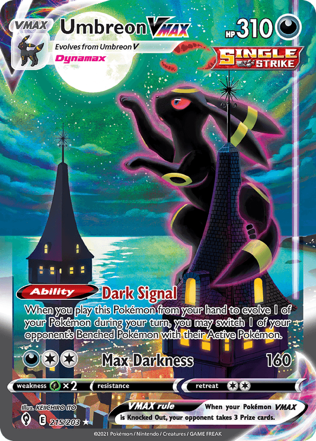 Umbreon VMAX illustration card